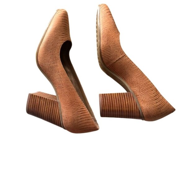 Aerosoles Heel Rest Womens Closed-Toe Block Heel Pumps Size 8 Faux Leather - Picture 2 of 8